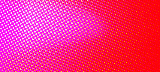 Red halftone widescreen panorama background,  colorful banner  template suitable for flyers, banner, social media, covers, blogs, eBooks, newsletters etc. or insert picture or text with copy space