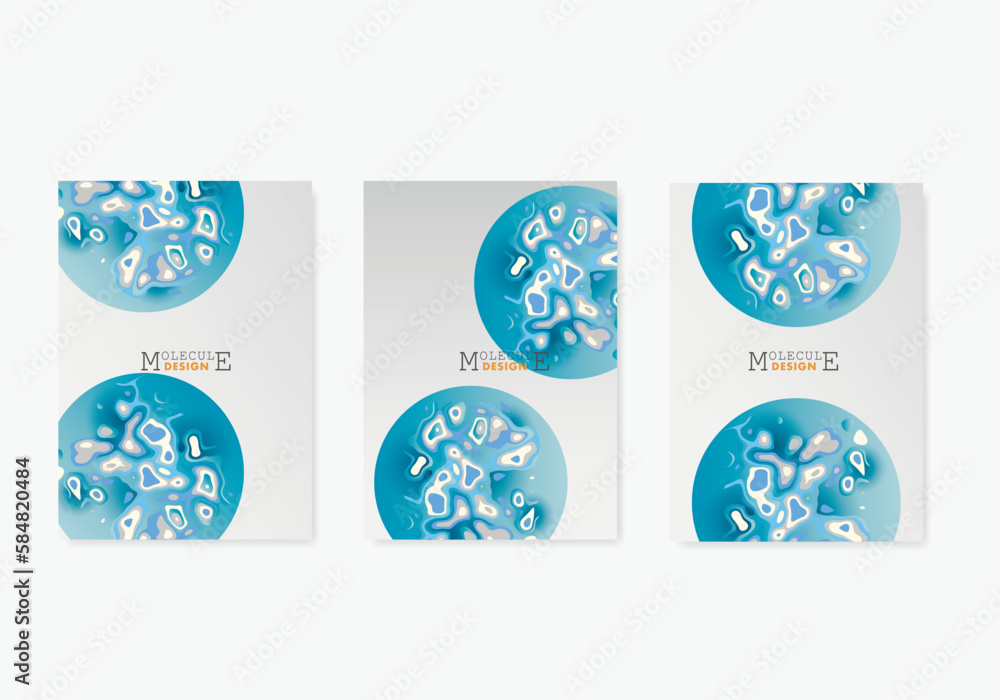 Aufkleber liquid vector shapes background. abstract color blue design. futuristic templates