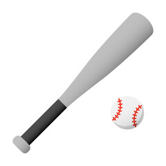 野球バットと野球ボール