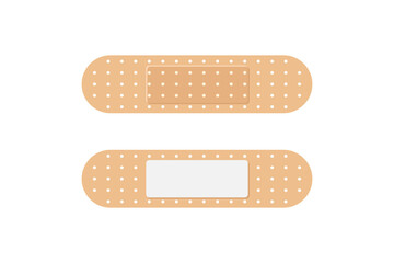 Medical plaster strip bandage. vector illustration of bandage flat style.