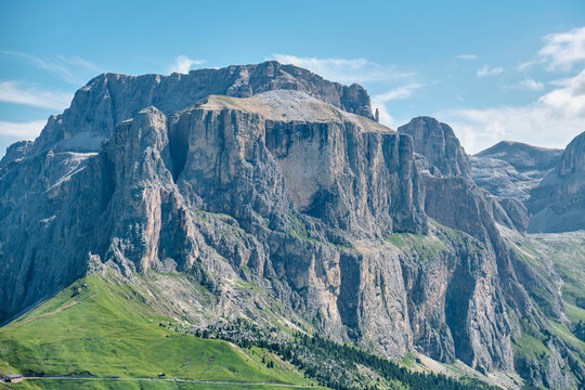 Majestic Dolomites Mountains in Italy during Summer