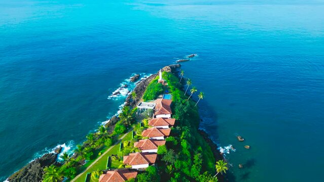 A Cinematic Aerial Tour of a Villa with Stunning Ocean Views