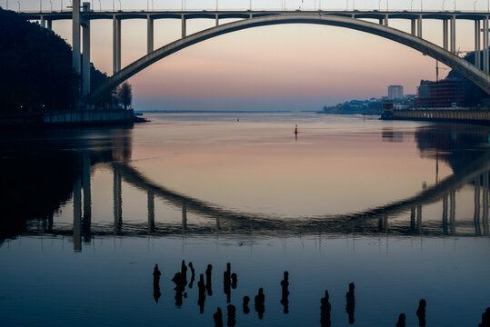 Bridge over the Douro river in Oporto, Portugal