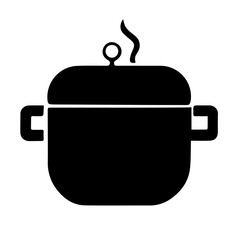 Vector icon of hot pot