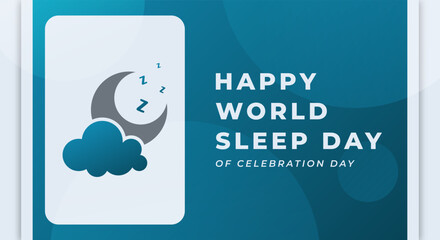World Sleep Day Celebration Vector Design Illustration for Background, Poster, Banner, Advertising, Greeting Card
