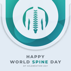 World Spine Day Celebration Vector Design Illustration for Background, Poster, Banner, Advertising, Greeting Card