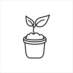 Eco friendly related thin line icon set. Linear ecology icons. Environmental sustainability simple symbol. vector illustration on white background. eco friendly icon for graphic and web design.