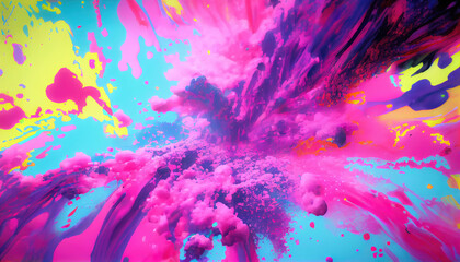 abstract paint explosion clouds background