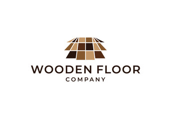 Wood flooring parquet hardwood texture logo design