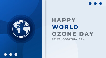 Fototapeta premium World Ozone Day Celebration Vector Design Illustration for Background, Poster, Banner, Advertising, Greeting Card