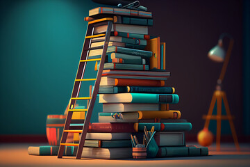 Education concept world  book day generative ai