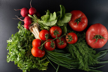 fresh vegetables on the table