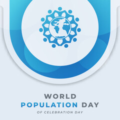 World Population Day Celebration Vector Design Illustration for Background, Poster, Banner, Advertising, Greeting Card