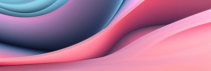 soft modern abstract wave banner background (generative ai)