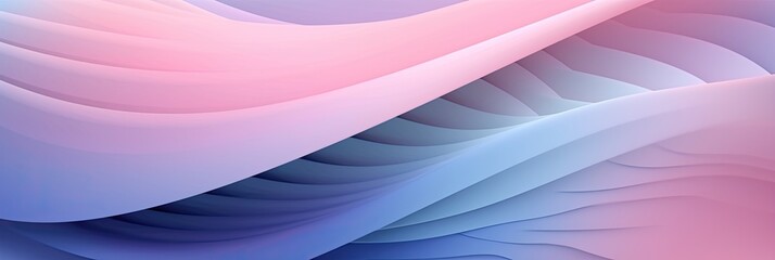 soft modern abstract pink and blue wave background banner (generative ai)
