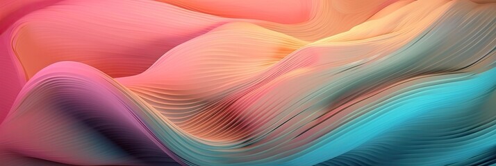 Soft modern abstract dynamic wave background banner (generative ai)