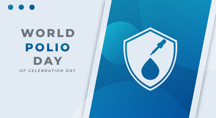 World Polio Day Celebration Vector Design Illustration for Background, Poster, Banner, Advertising, Greeting Card