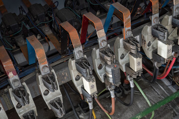 Occupied positions for scissor fuses in the substation.
