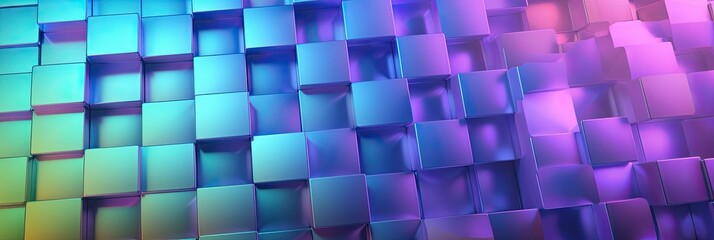 futuristic abstract metallic dimensional cube background  (generative ai)