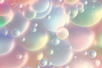 Y2K iridescent pastel Nostalgic bubble texture background (generative ai)