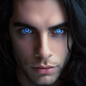 Blue Eyes & Black Hair