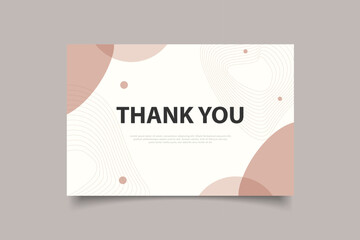 thank you card template design