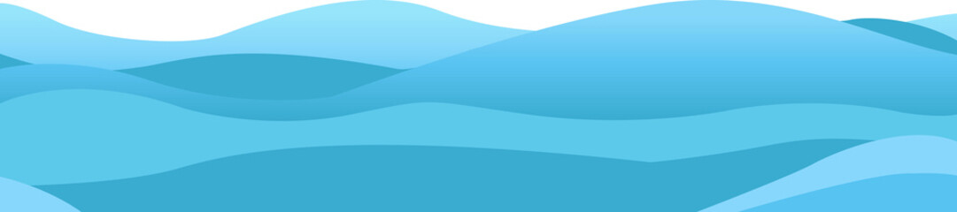 Blue ocean wave abstract background. Blue ocean wave illustration.