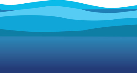 Blue ocean wave abstract background. Blue ocean wave illustration.