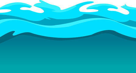 Fototapeta na wymiar Blue ocean wave abstract background. Blue ocean wave illustration.