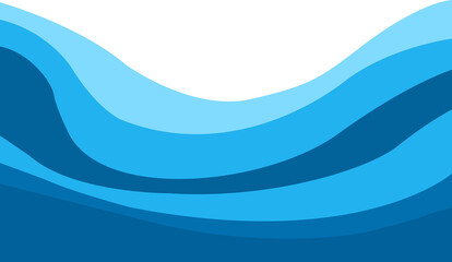 Blue ocean wave abstract background. Blue ocean wave illustration.