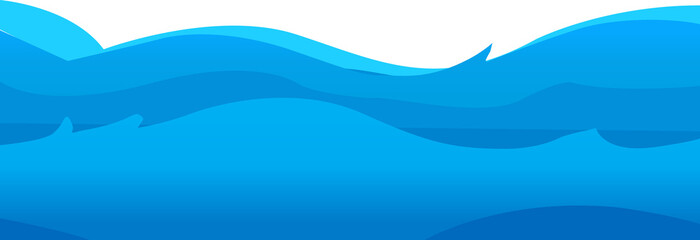 Obraz premium Blue ocean wave abstract background. Blue ocean wave illustration.