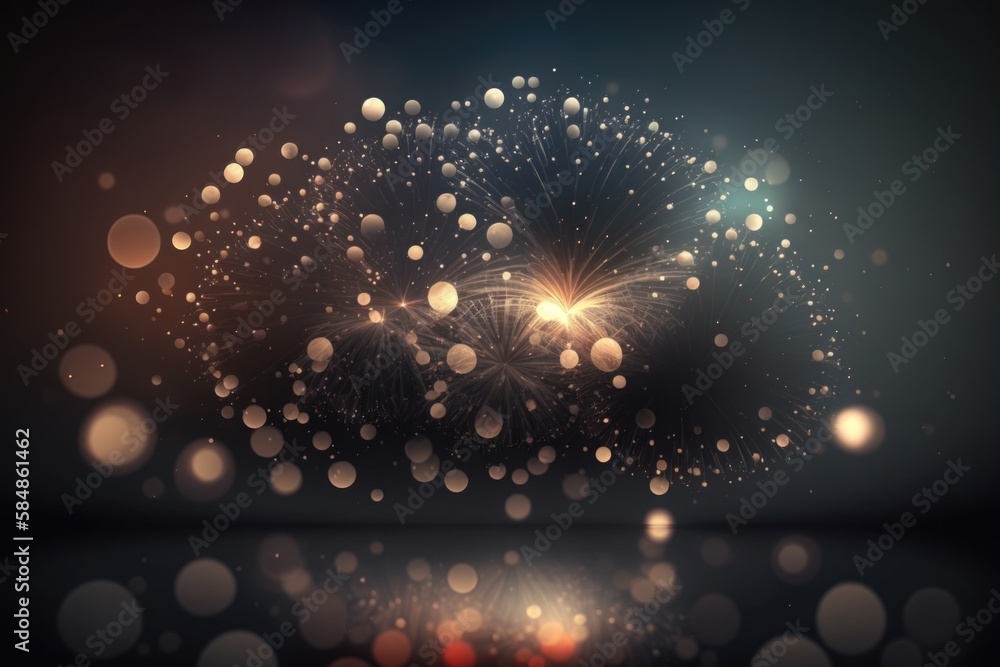 Poster a fireworks display with blurry lights and bokets in the background deep sea trench video art natura