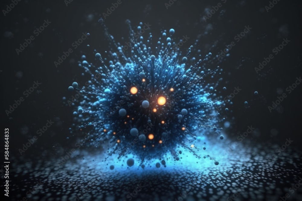 Poster a blue and black background with bubbles and bubbles in the middle deep sea trench animation motion 