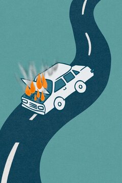 Car On Fire 