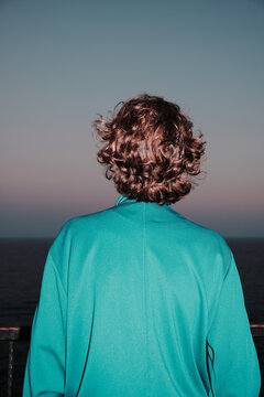 Portrait of an unknown woman by the sea