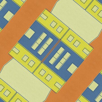 Abstract Building Pixel Glitch Art