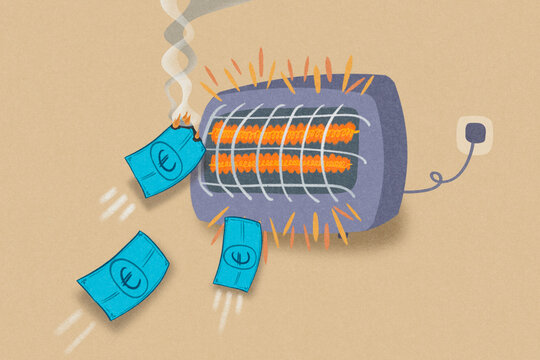 Cost of home heating illustration