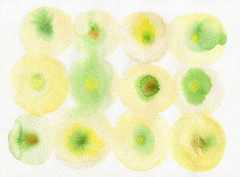 Yellow and green circles
