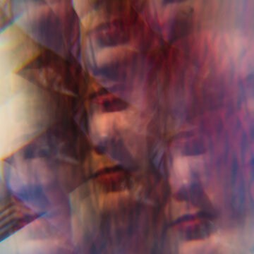 Creepy woman portrait