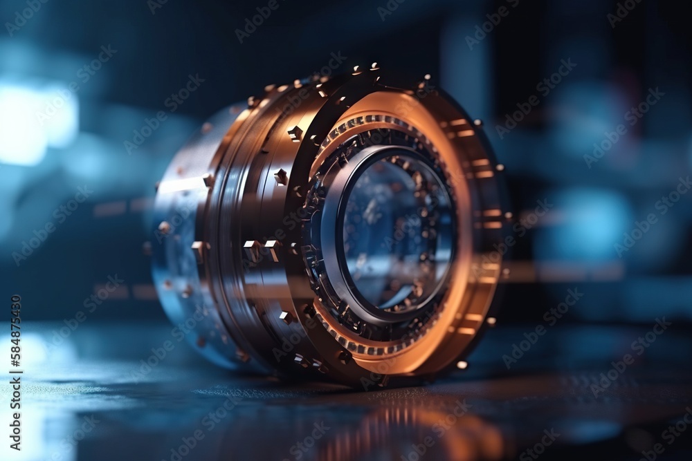 Poster a close up of a clock on a table with a blurry background workshop time-lapse photography motion gra