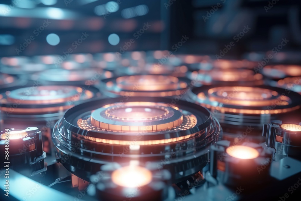 Aufkleber a close up of many lit candles in a room with a black background factory animation motion graphics