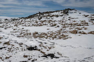 Winter landscape of Vitosha Mountain, Bulgaria