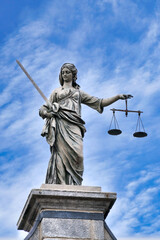 Allegory statue of Lady Justice at Dublin Castle