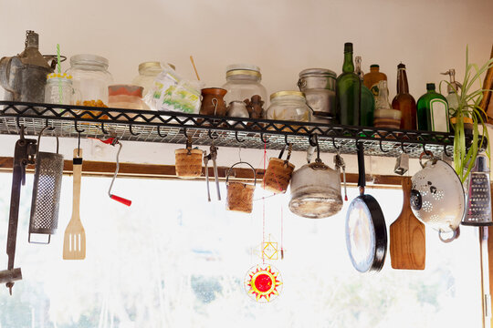 Retro kitchen in a cottage