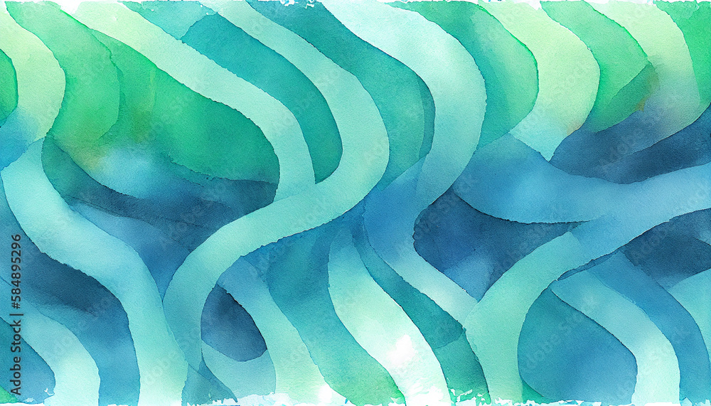 Poster abstract multi colored watercolor paints create textured design element ,generative ai