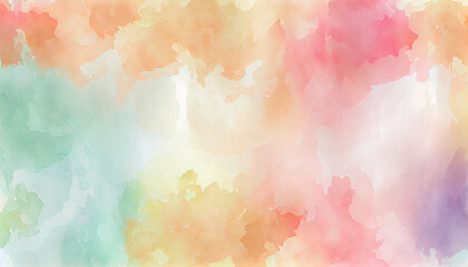 Multi colored abstract backdrop painted with vibrant watercolors ,generative AI