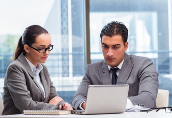 Businesspeople having discussion in the office