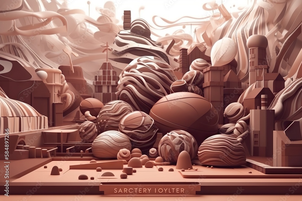 Poster a very nice looking artwork piece with some sort of stuff in it lunar landscape kinetic art motion g