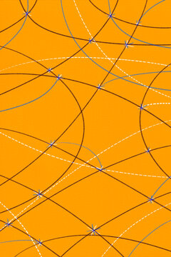 An abstract map of movement and destinations