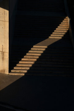 Sunlight On Stone Stairs
